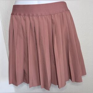 Jolt brown pleated mini skirt women size M